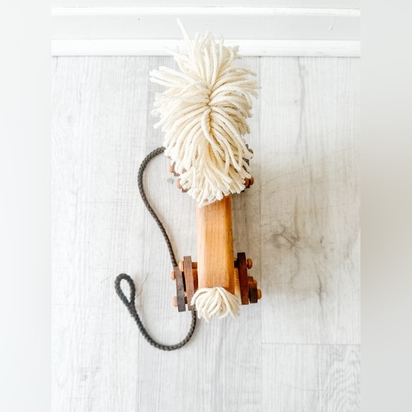 Vintage “Michaud Toys” Handcrafted Wooden Horse Pull Toy - Picture 2 of 5